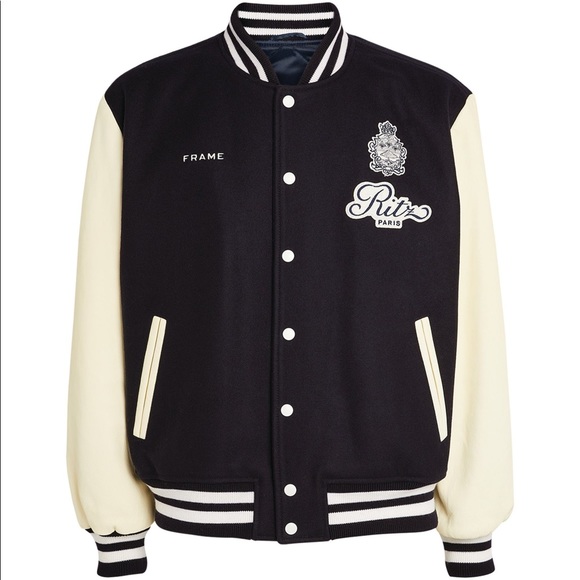 Frame X Ritz Paris Varsity Jacket - Picture 1 of 3